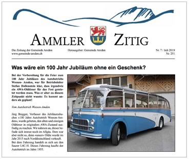 Kauf des Ammler Oldtimers, Saurer/R+J L4C-H Oldtimer-Bus Jahrgang 1955